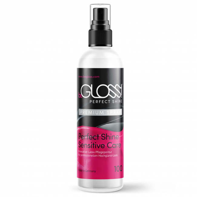 beGloss PERFECT SHINE,latex rinsuing bath,latex polish,shiny latex,latex care,high gloss latex,Rubbermagic,Latex store Dresden